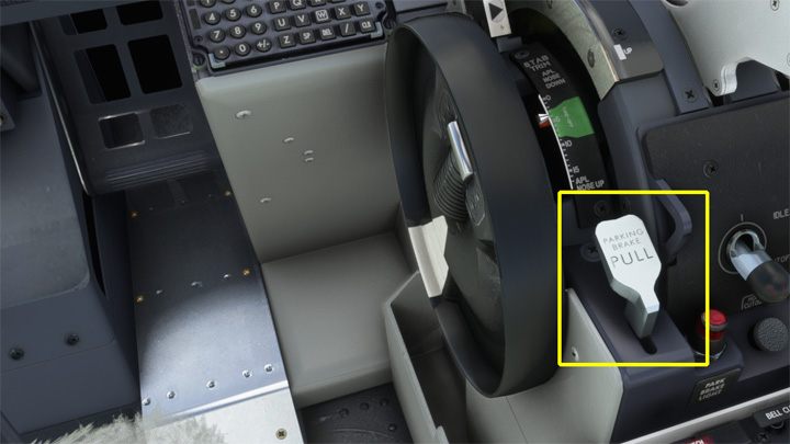 W analogiczny sposób zwalnia się hamulec parkingowy - PMDG 737: Jak włączyć hamulec parkingowy? - Microsoft Flight Simulator 2020 - poradnik do gry