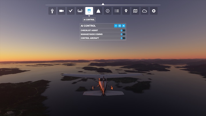 Menu paliwa na szczęście nie przynosi zmartwień ekonomicznych, ale jest istotne przy długich trasach na granicy zasięgu danego samolotu - Flight Simulator: Pasek narzędzi (Toolbar) - Microsoft Flight Simulator 2020 - poradnik do gry