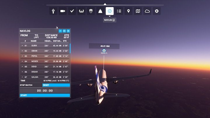Cele (Objectives) funkcjonują tak, jak w wielu innych grach, czyli wyznaczają kolejne etapy misji do zaliczenia - Flight Simulator: Pasek narzędzi (Toolbar) - Microsoft Flight Simulator 2020 - poradnik do gry