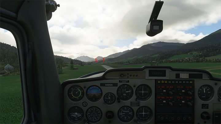 1 - Przy prawidłowym podejściu, na ostatnim etapie lądowania, tzw - Flight Simulator: Lądowanie na lotnisku - Microsoft Flight Simulator 2020 - poradnik do gry