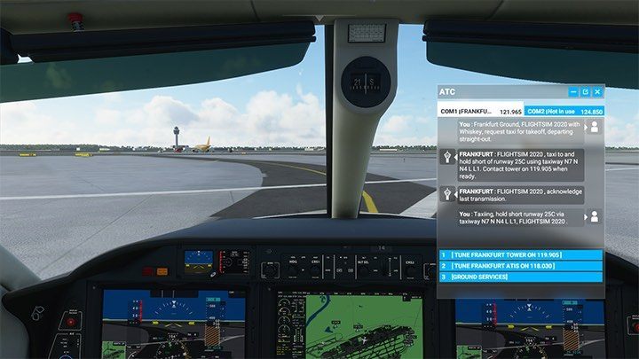 Z pierwszych znaków wynika, że jesteśmy na drodze N8 - Flight Simulator: Kołowanie na pas startowy (Taxi) - Microsoft Flight Simulator 2020 - poradnik do gry