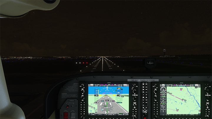 3 - Nad pasem zredukuj moc do zera i zacznij szybować - Flight Simulator: ILS - lądowanie automatyczne - Microsoft Flight Simulator 2020 - poradnik do gry