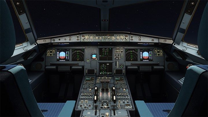 Kokpit nowoczesnego samolotu pasażerskiego wcale nie jest taki skomplikowany, zwłaszcza dla pilota. - Flight Simulator: Samolot pasażerski - kokpit - Microsoft Flight Simulator 2020 - poradnik do gry