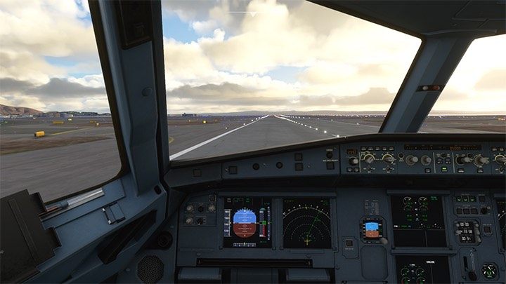 Pilnujcie, by nie zjechać z pasa podczas rozbiegu - Flight Simulator: Samolot pasażerski - kołowanie i start - Microsoft Flight Simulator 2020 - poradnik do gry