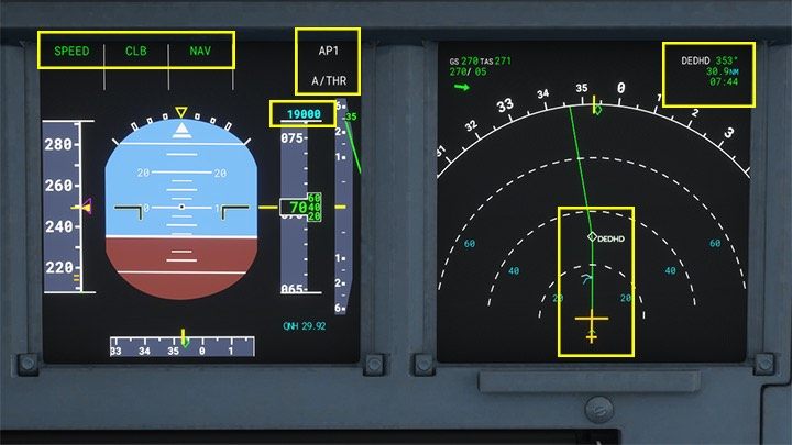 Nowa wysokość ustawiona w Autopilocie pokaże się jako niebieska wartość na wysokościomierzu - Flight Simulator: Samolot pasażerski - kołowanie i start - Microsoft Flight Simulator 2020 - poradnik do gry