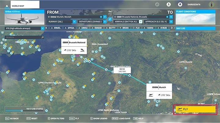 Automatyczny plan lotu z gry jest już gotowy - Flight Simulator: Plan lotu samolotu pasażerskiego - jak stworzyć? - Microsoft Flight Simulator 2020 - poradnik do gry