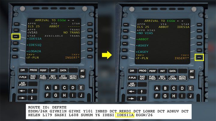 Wybór pasa spowoduje automatyczne przejście do wyboru procedury dolotu STAR - Flight Simulator: Komputer pokładowy MCDU - jak zaprogramować? - Microsoft Flight Simulator 2020 - poradnik do gry