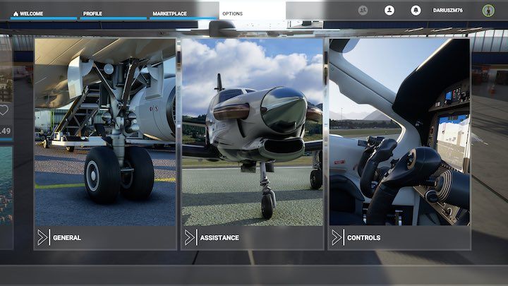 Jedyną wadą jest tu podzielenie opcji odpowiedzialnych za poziom trudności na trzy różne miejsca i ekrany - Flight Simulator: Realizm, ułatwienia - poziomy trudności - Microsoft Flight Simulator 2020 - poradnik do gry
