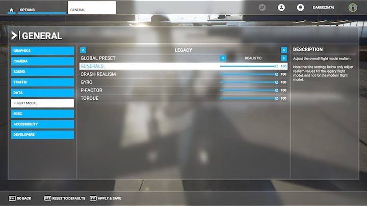 Przy ustawieniach tradycyjnych mamy wpływ na poszczególne elementy lotu - Flight Simulator: Realizm, ułatwienia - poziomy trudności - Microsoft Flight Simulator 2020 - poradnik do gry