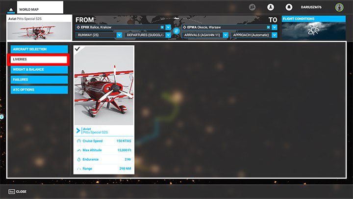 Zakładka Waga i paliwo (Weight & balance) pozwala dostosować ilość paliwa oraz wagę zabieranego na pokład bagażu, co może wpłynąć na zasięg maszyny i jej stabilność - Flight Simulator: Tryby rozgrywki - Microsoft Flight Simulator 2020 - poradnik do gry