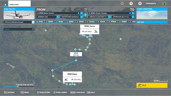 Długość trasy mocno się zwiększyła, ale taka jest cena bezpieczeństwa w ruchu lotniczym. - Flight Simulator: Plan lotu - wersja rozszerzona - Microsoft Flight Simulator 2020 - poradnik do gry