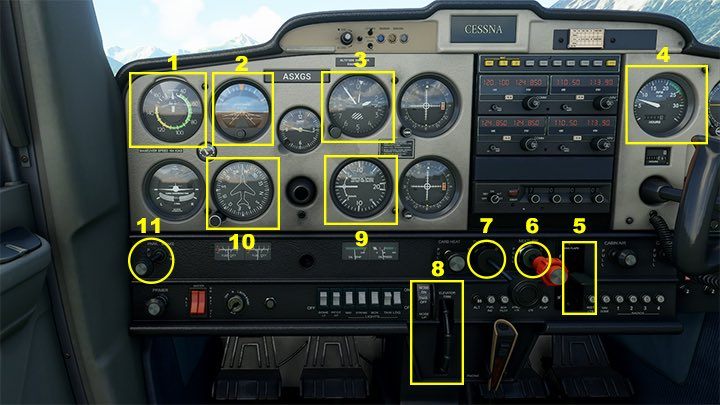 1 - Flight Simulator: Kokpit analogowy - rozkład, instrumenty - Microsoft Flight Simulator 2020 - poradnik do gry
