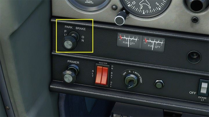 1 - (Opcjonalnie) Wciśnij Spację, by przenieść kamerę nieco wyżej i obserwować dziób samolotu - Flight Simulator: Start z lotniska, podstawy - Microsoft Flight Simulator 2020 - poradnik do gry