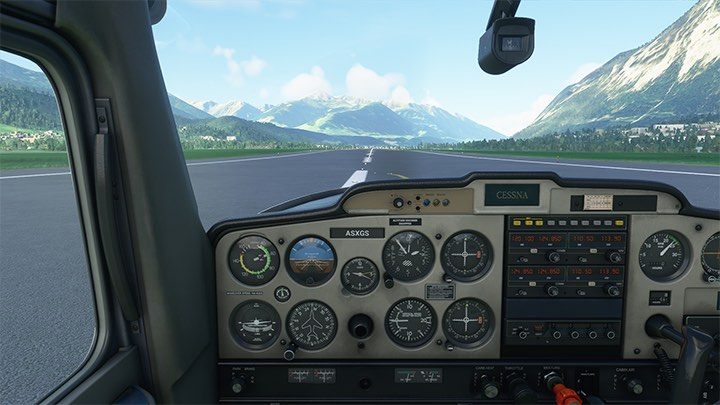 Wykonuj kontry sterem kierunku, by utrzymać prosty tor. - Flight Simulator: Start z lotniska, podstawy - Microsoft Flight Simulator 2020 - poradnik do gry