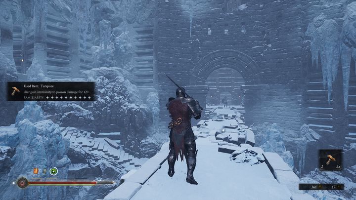 Po drugiej stronie mostu napotkasz kolejnego nowego przeciwnika z tarczą - Mortal Shell: Crypt of Martyrs solucja, opis przejścia - Mortal Shell - poradnik do gry