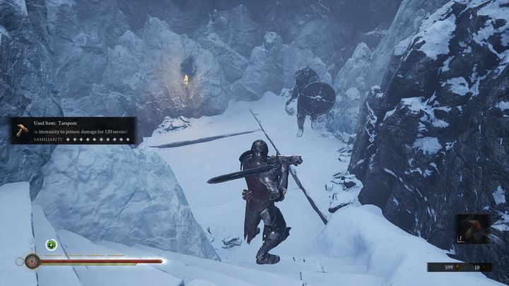 Przy ścianie po prawej znajduje się kolejny Slave, a nieco niżej, Gragu - Mortal Shell: Crypt of Martyrs solucja, opis przejścia - Mortal Shell - poradnik do gry