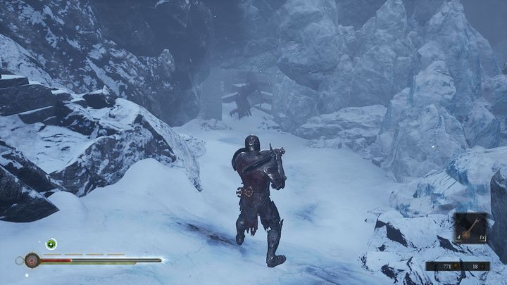 Gdy już zejdziesz na dół, zobaczysz kolejnego Enslaved Disciple - Mortal Shell: Crypt of Martyrs solucja, opis przejścia - Mortal Shell - poradnik do gry