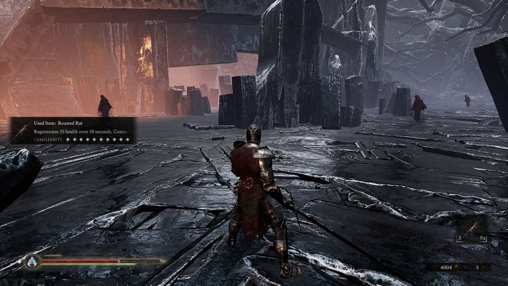 Znajduje się tutaj wiele zjaw, uważaj na ich kamienny cios, podobny do spopielenia ziemi lub jej zlodowacenia - Mortal Shell: Seat of Infinity solucja, opis przejścia - Mortal Shell - poradnik do gry