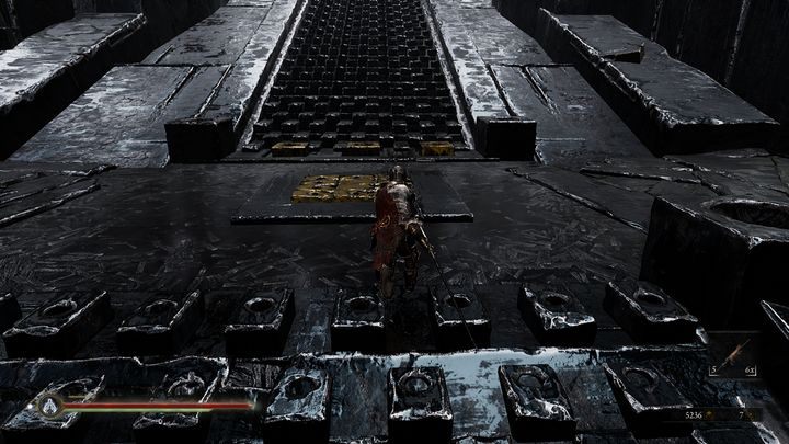 Gdy wszystkie monumenty zapadną się pod ziemie, wejdź na blok, który znajduje się na środku - Mortal Shell: Seat of Infinity solucja, opis przejścia - Mortal Shell - poradnik do gry