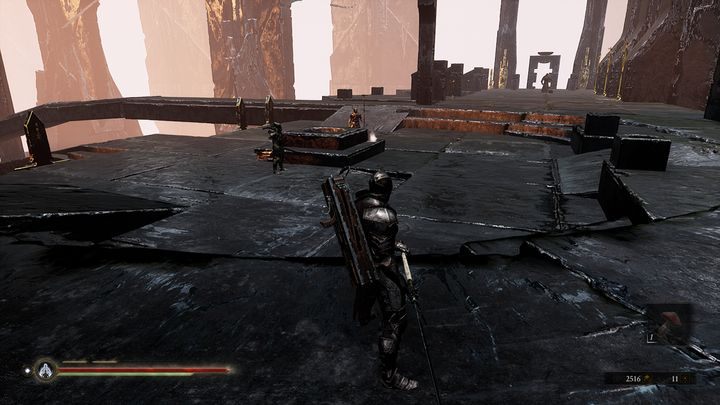 Piętro niżej znajdują się dwaj przeciwnicy broniący przedmiotu - Mortal Shell: Seat of Infinity solucja, opis przejścia - Mortal Shell - poradnik do gry