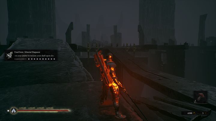 Idąc dalej, jedyna droga prowadzi przez most na środku - Mortal Shell: Seat of Infinity solucja, opis przejścia - Mortal Shell - poradnik do gry