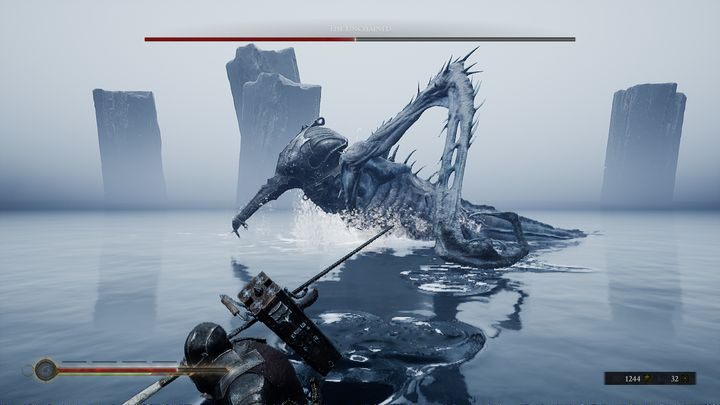 Jego trzecim nowym atakiem jest przeturlanie się w twoją stronę - Mortal Shell: The Unchained boss, jak pokonać - Mortal Shell - poradnik do gry