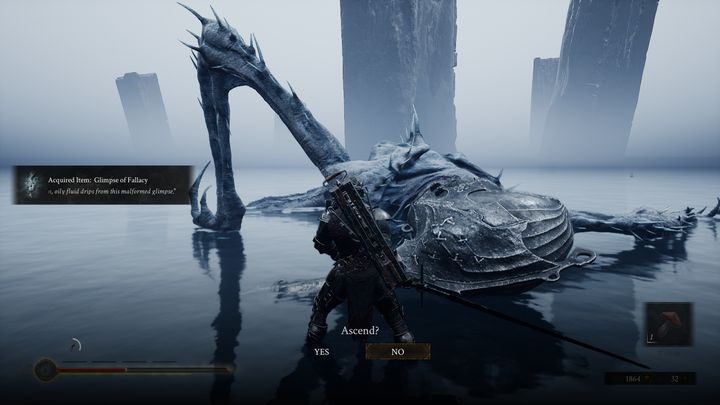 Gdy już pokonasz The Unchained, gra zapyta się ciebie, czy chcesz wykonać Ascend - Mortal Shell: NG+ - jak działa? - Mortal Shell - poradnik do gry