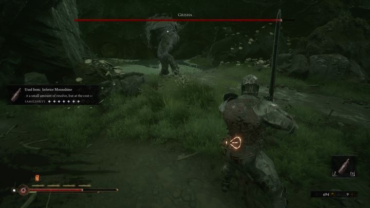 Poza tymi ciosami, Grisha atakuje również podstawowymi machnięciami, które możesz sparować - Mortal Shell: Grisha - Enslaved Grisha boss, jak pokonać - Mortal Shell - poradnik do gry