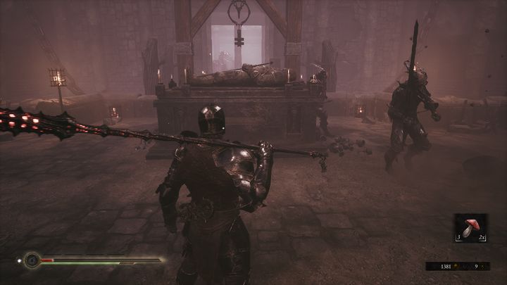 Przy grobowcu znajdziesz kolejnych dwóch słabszych wrogów - Mortal Shell: Shrine of Ash solucja, opis przejścia - Mortal Shell - poradnik do gry