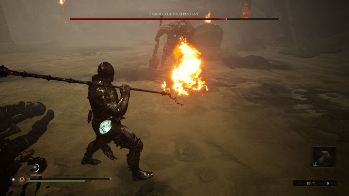 Gdy zbijesz jego pasek zdrowia do zera, nastąpi po krótkiej chwili 2 faza - Mortal Shell: Imrod, the Unrepentant boss, jak pokonać - Mortal Shell - poradnik do gry