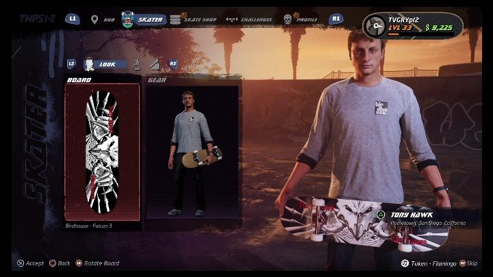 Aby rozwijać bohaterów musisz pierw wejść w sekcję skater - Tony Hawks Pro Skater 1+2: Stat Points - zdobywanie punktów - Tony Hawks Pro Skater 1+2 - poradnik do gry