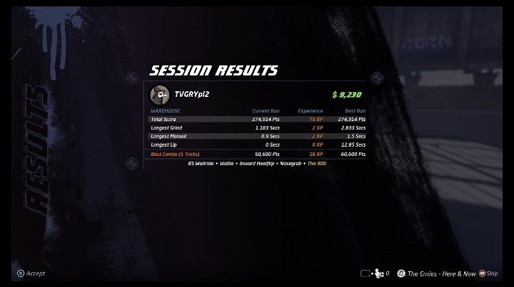 Im wyższy próg punktowy uzyskasz tym więcej zdobędziesz XP - Tony Hawks Pro Skater 1+2: Punkty doświadczenia - Tony Hawks Pro Skater 1+2 - poradnik do gry