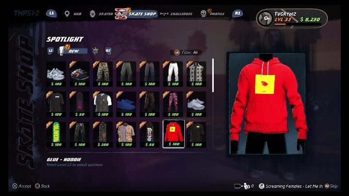 W tej kategorii znajdziesz najnowsze i najlepsze przedmioty - z każdej kategorii - Tony Hawks Pro Skater 1+2: Wydawanie gotówki - Tony Hawks Pro Skater 1+2 - poradnik do gry