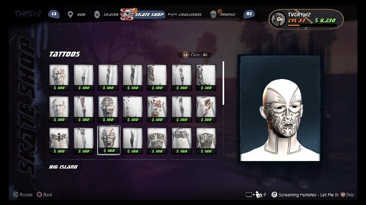 Zacznijmy od tego, że Twój skater może mieć tatuaże - Tony Hawks Pro Skater 1+2: Wydawanie gotówki - Tony Hawks Pro Skater 1+2 - poradnik do gry