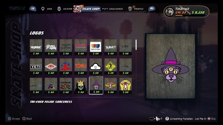 W tym miejscu możesz zakupić nowe logo - Tony Hawks Pro Skater 1+2: Wydawanie gotówki - Tony Hawks Pro Skater 1+2 - poradnik do gry