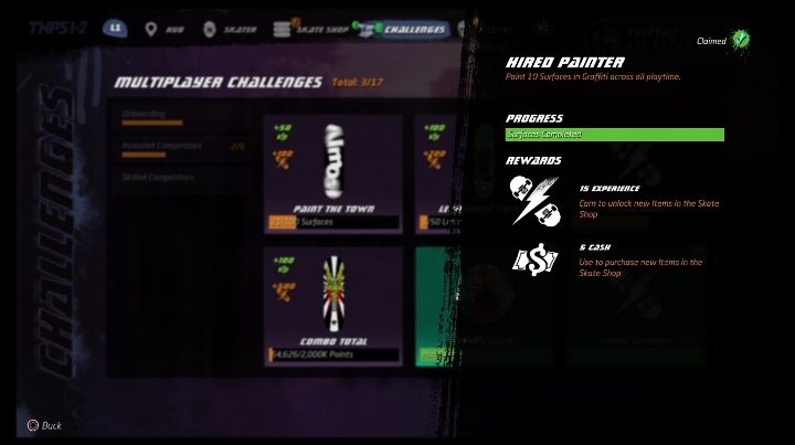 W tej kategorii znajdziesz 9 wyzwań - Tony Hawks Pro Skater 1+2: Wyzwania - multiplayer - Tony Hawks Pro Skater 1+2 - poradnik do gry