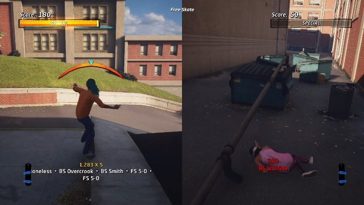 W tym trybie możesz swobodnie zaciągnąć znajomego do jazdy i testowania nowych tricków - Tony Hawks Pro Skater 1+2: Free Skate - tryb multiplayer - Tony Hawks Pro Skater 1+2 - poradnik do gry