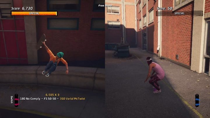 W tym trbie brak jakcholwiek ograniczeń czasowych bądź wynikowych - Tony Hawks Pro Skater 1+2: Free Skate - tryb multiplayer - Tony Hawks Pro Skater 1+2 - poradnik do gry