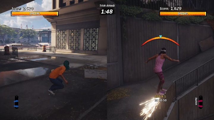 W tym trybie toczysz walkę na najlepszy wynik - Tony Hawks Pro Skater 1+2: Trick Attack - tryb multiplayer - Tony Hawks Pro Skater 1+2 - poradnik do gry