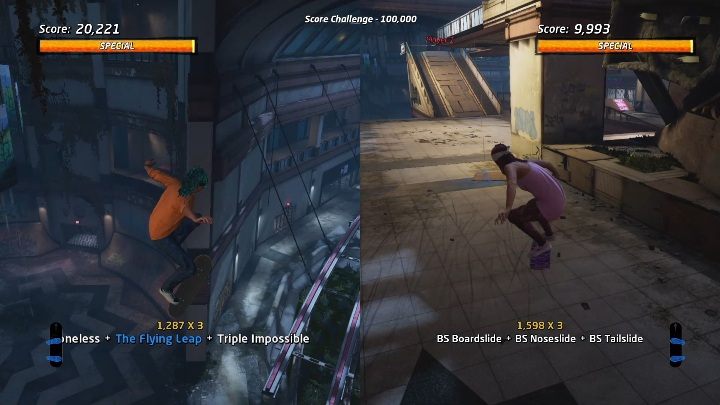 Długoś tego trybu zależna jest od ilośći zdobytych punktów - Tony Hawks Pro Skater 1+2: Score Challenge - tryb multiplayer - Tony Hawks Pro Skater 1+2 - poradnik do gry
