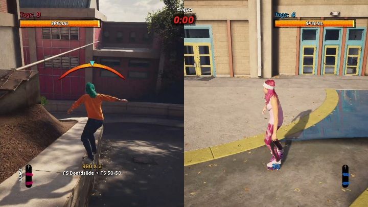 W przypadku wyzwań możesz wbić - Tony Hawks Pro Skater 1+2: Graffiti - tryb multiplayer - Tony Hawks Pro Skater 1+2 - poradnik do gry