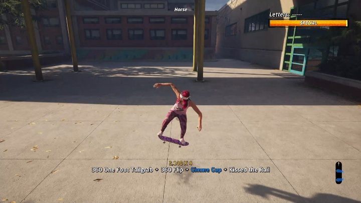 W tym trybie przegrywa gracz, który zbierze wszystkie litery słowa HORSE - Tony Hawks Pro Skater 1+2: Horse - tryb multiplayer - Tony Hawks Pro Skater 1+2 - poradnik do gry