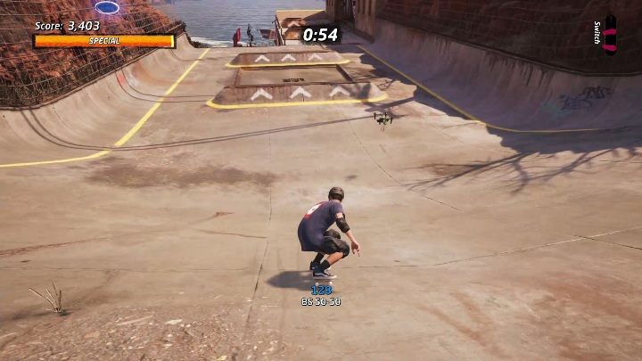 Na końcu mapy są dwie rampy - Tony Hawks Pro Skater 1+2: Downhill Jam - solucja THPS1 - Tony Hawks Pro Skater 1+2 - poradnik do gry