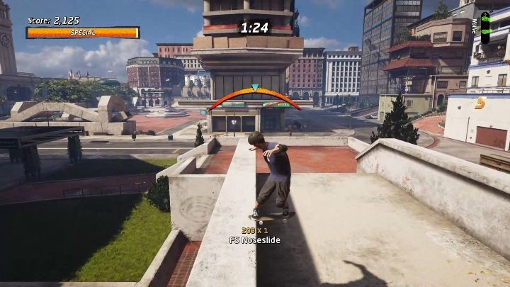 Zaraz obok startu zobaczysz most dzielący dwie pary schodów - Tony Hawks Pro Skater 1+2: Streets - solucja THPS1 - Tony Hawks Pro Skater 1+2 - poradnik do gry