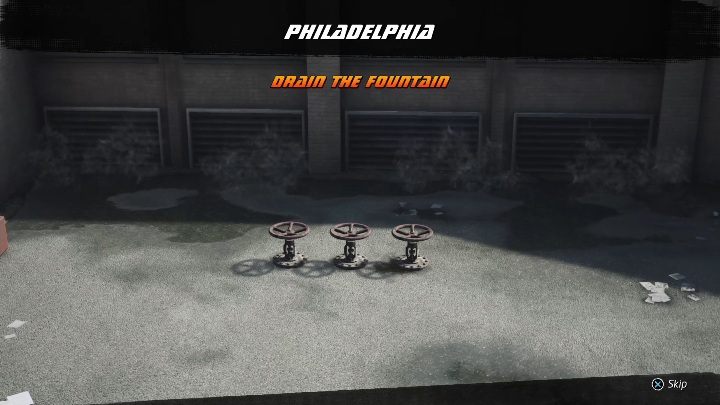 Na mapie znajdziesz 3 zawory - Tony Hawks Pro Skater 1+2: Philadelphia - solucja THPS2 - Tony Hawks Pro Skater 1+2 - poradnik do gry