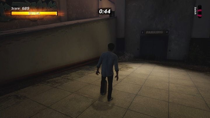 Zejdź na dół parkingu, rozbij szybę i poruszaj się dalej, aż do schodów - Tony Hawks Pro Skater 1+2: Figurki kosmitów - lista, znajdźki - Tony Hawks Pro Skater 1+2 - poradnik do gry