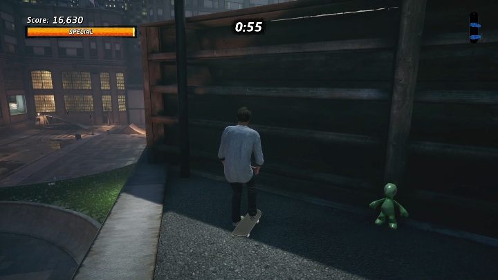 Wejdź na dach korzystając ze specjalnego wjazdu - Tony Hawks Pro Skater 1+2: Figurki kosmitów - lista, znajdźki - Tony Hawks Pro Skater 1+2 - poradnik do gry