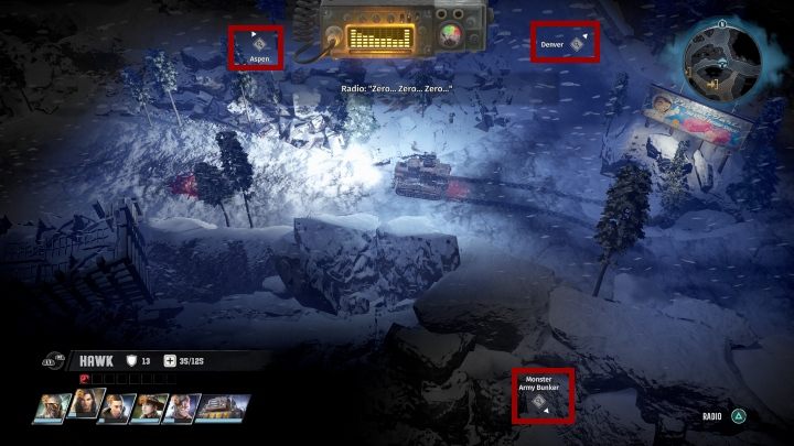 Oprócz stałych punktów na mapie możesz natrafić także na losowe punkty - Wasteland 3: Eksploracja - mapa - Wasteland 3 - poradnik do gry