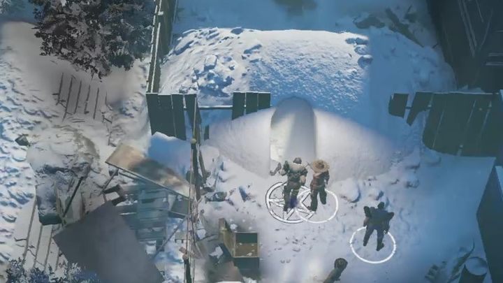 Znajduje się tam przejście, które doprowadzi Cię do budynku tuż obok przeciwników - Wasteland 3: Orzeł czy reszka - solucja, opis przejścia - Wasteland 3 - poradnik do gry