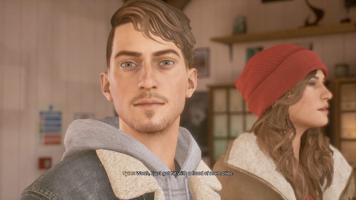 Tyler od razu zwróci uwagę na to ile wspomnień przyciągnęła ta piosenka - Tell Me Why: Sklep - solucja, opis przejścia - 1 Rozdział - Tell Me Why - poradnik do gry